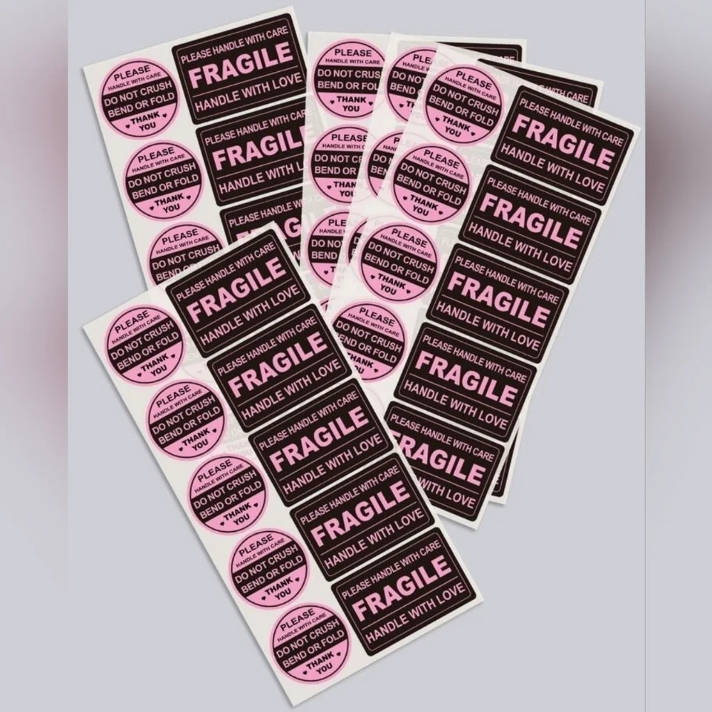 🔹️50 pack Fragile Stickers for shipping ✨️🖤
